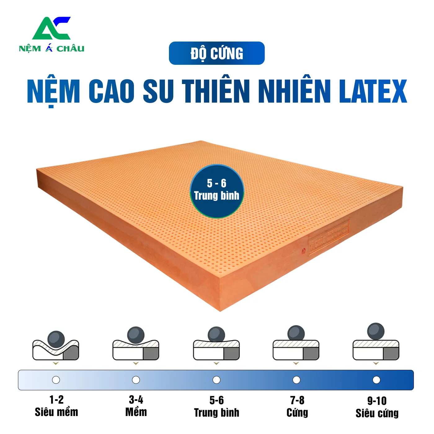 Nệm Tốt Giá Sỉ - Nệm Cao Su Thiên Nhiên Á Châu Latex 2
