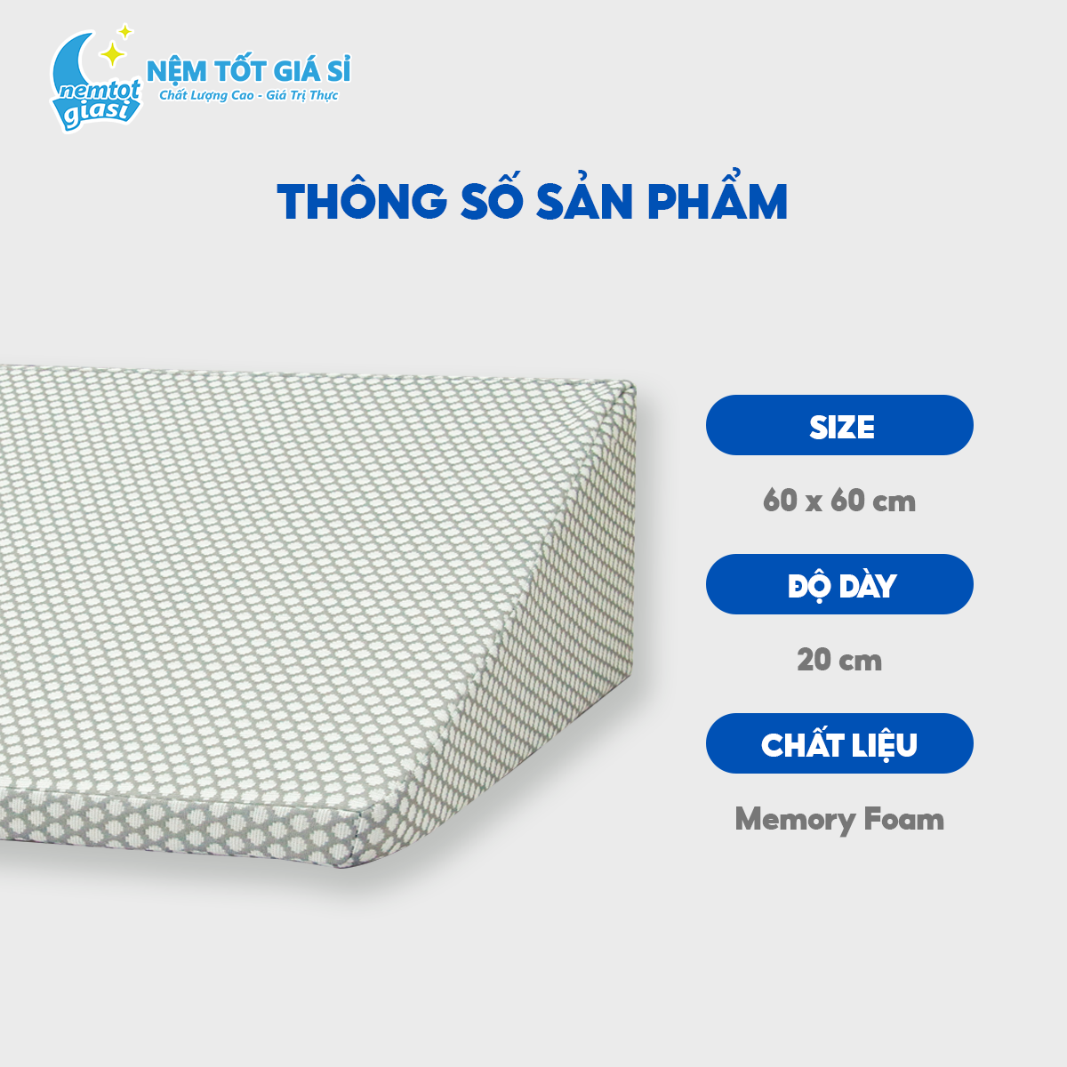 Nệm Tốt Giá Sỉ - Gối Chống Trào Ngược Dạ Dày 4