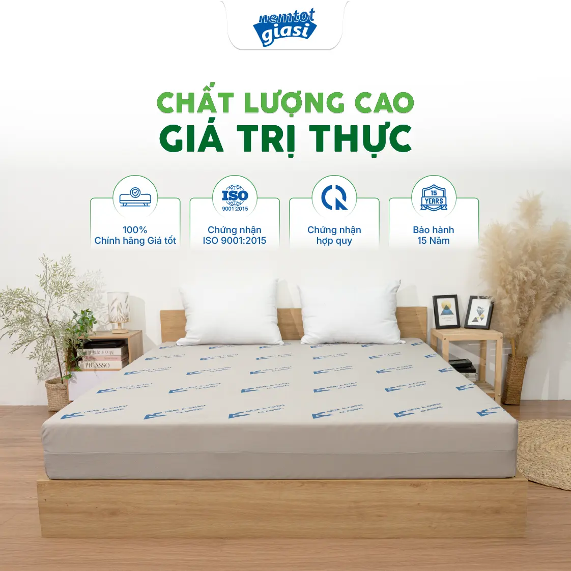 Nệm Tốt Giá Sỉ - Nệm Foam Hoạt Tính Classic 5