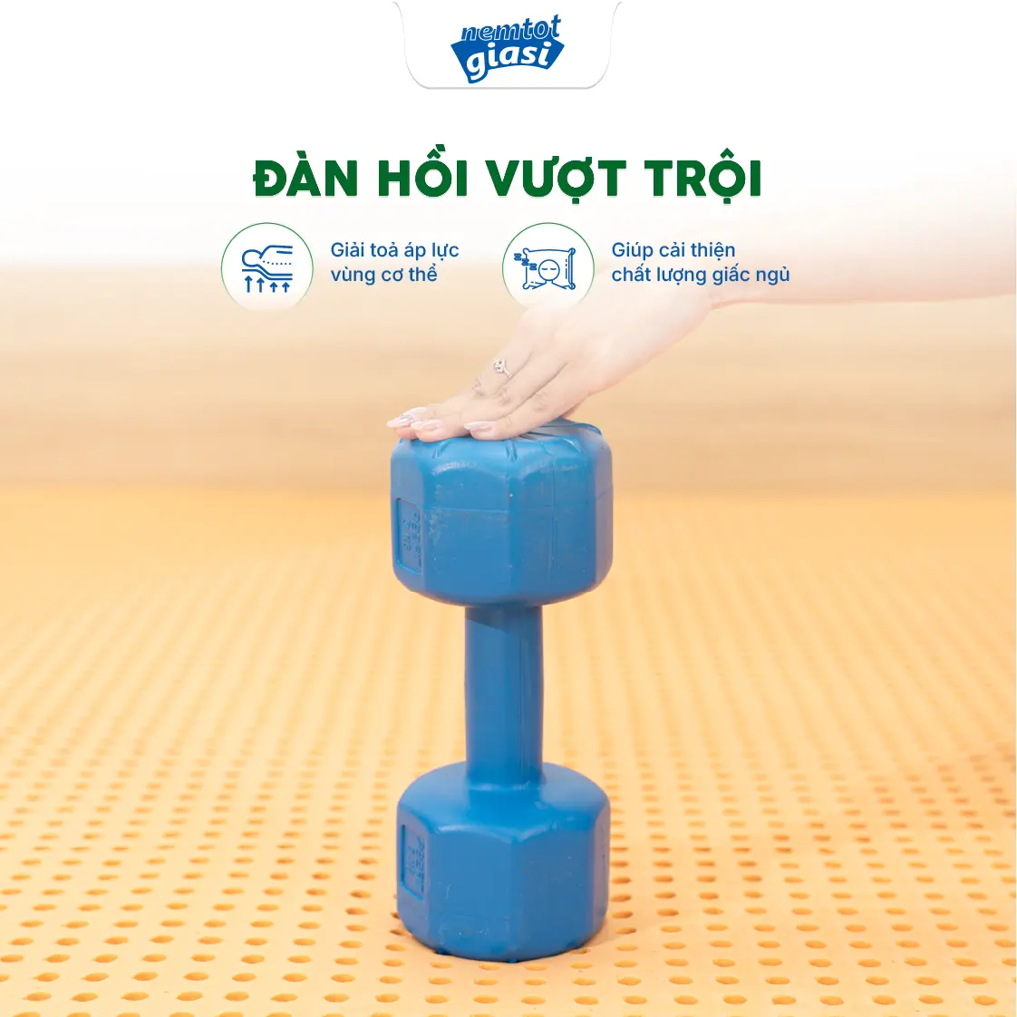 Nệm Tốt Giá Sỉ - Nệm Cao Su Thiên Nhiên Bamboo Basic 3