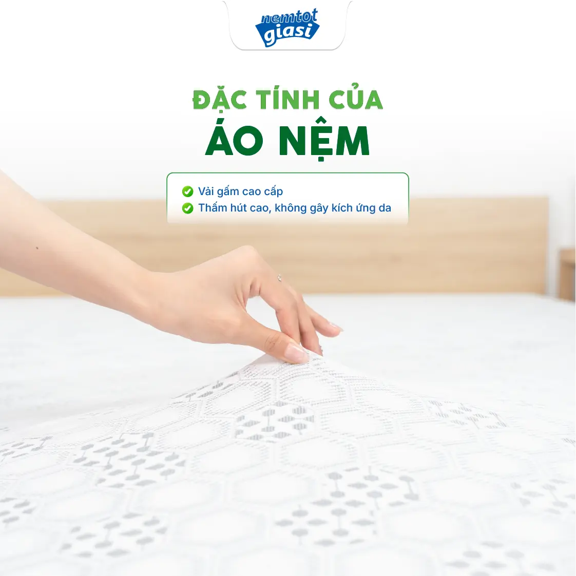 Nệm Tốt Giá Sỉ - Nệm Cao Su Thiên Nhiên Bamboo Basic 4